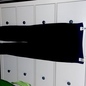 Black velvet pants